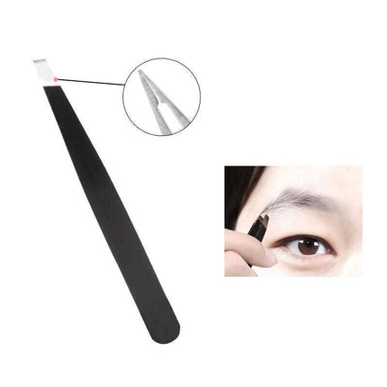 3PCS/Set Eyebrow Trimming Eyelash Brush Folding Tweezer Portable Makeup Tools AU - Aimall