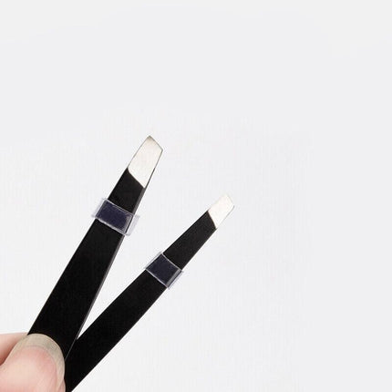 STAINLESS STEEL Hair Eyebrow TWEEZERS Plucker Puller Beauty Nail Slanted Tip AU - Aimall