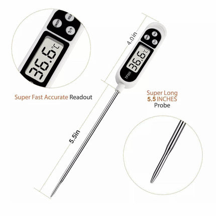 2X Candy Jam Meat Cooking Food Digital Thermometer Kitchen BBQ Temperature Probe - Aimall