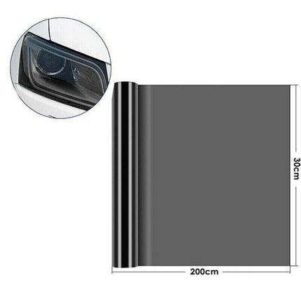 Light Smoke Black 2Mx30CM Car Headlight Tint Wrap Tail Fog Light Vinyl Wrap Kit - Aimall