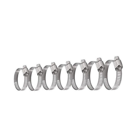 Stainless Steel Hose Clamps Clips Range Worm Gear Pipe Clamp Kit AU STOCK 91PCS - Aimall