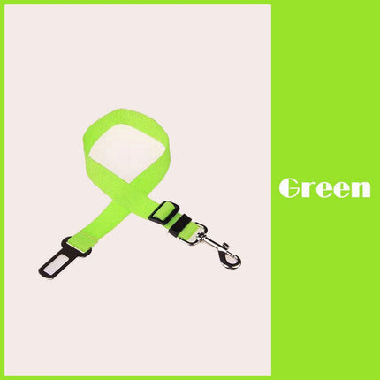 Adjustable Pet Dog Safety Car Vehicle Seat Belt Harness Lead Pet Seatbelt Nylon - Aimall