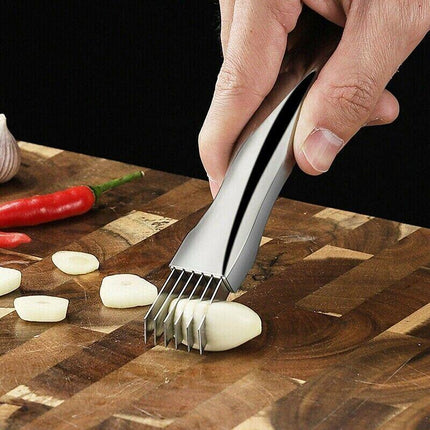Stainless Steel Vegetable Fruit Onion Slicer Shredder Knife Cutter Kitchen AU - Aimall