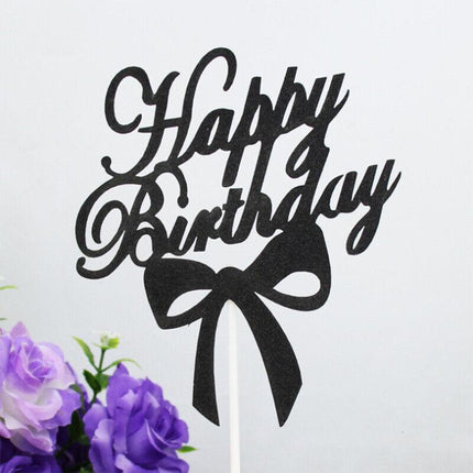 Happy Birthday Cake Topper Colour Printed Acrylic Party Decorations Au Stock Aimall
