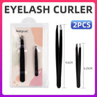 STAINLESS STEEL Hair Eyebrow TWEEZERS Plucker Puller Beauty Nail Slanted Tip AU - Aimall