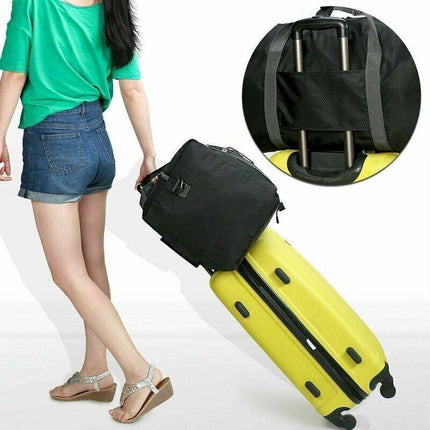 Large Gym Duffel Bags 70L Canvas Travel Bag Waterproof Fitness Shoes Compartment - Aimall