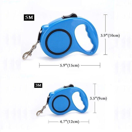 3/5M Dog Lead Leash Strong Retractable Extendable 5M Lockable Heavy Duty 15Kg Au Aimall