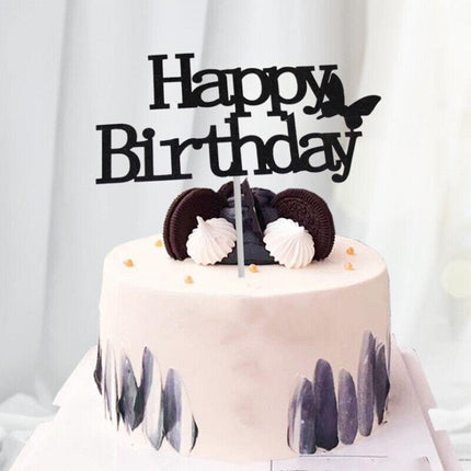 Happy Birthday Cake Topper Colour Printed Acrylic Party Decorations Au Stock Aimall