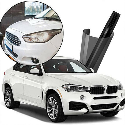 Light Smoke Black 2Mx30CM Car Headlight Tint Wrap Tail Fog Light Vinyl Wrap Kit - Aimall