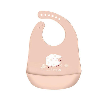 Baby Feeding Bib Apron Smock Silicon Waterproof Easy Clean 0-6 Kid Toddler Pouch - Aimall
