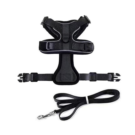 Cat Dog Harness & Leash Walking Escape Proof Adjustable Reflective Vest Harness - Aimall