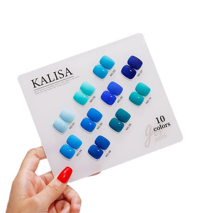 KALISA 10Pcs Gel Nail Set Gel Nail Polish Kit Glitter Soak Off UV Varnish 15ml - Aimall