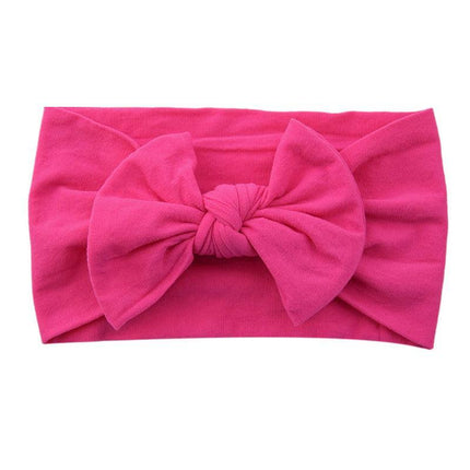 Baby Bow Headband Girl Infant Toddler Newborn Soft Knot Turban Hair Head Wrap AU - Aimall