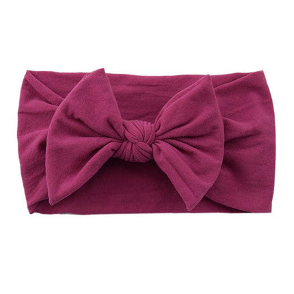 Baby Bow Headband Girl Infant Toddler Newborn Soft Knot Turban Hair Head Wrap AU - Aimall