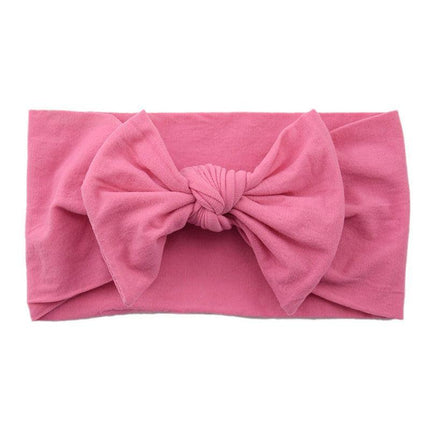 Baby Bow Headband Girl Infant Toddler Newborn Soft Knot Turban Hair Head Wrap AU - Aimall
