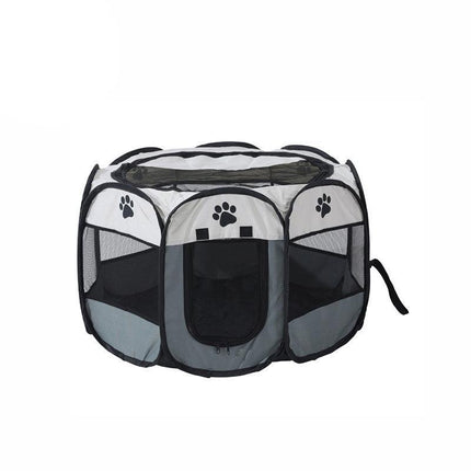 8 Panel Pet Tent Playpen Dog Cat Play Pen Bags Kennel Portable Puppy Crate AU - Aimall