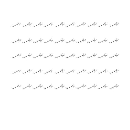 100x Pegboard Hooks Metal Panel Valcano Peg Board hook Steel 50 100 150 200 mm - Aimall