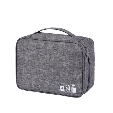 Cable Organizer Bag Charger USB Electronic Accessories Storage Travel Case AU - Aimall