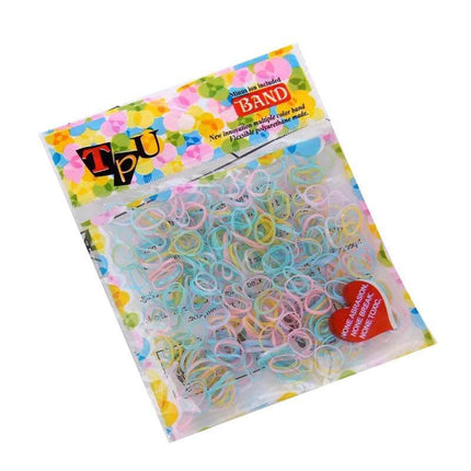 400+pcs Colorful Black Ponytail Holder Elastic Rubber Band Hair Ties Ropes Rings - Aimall