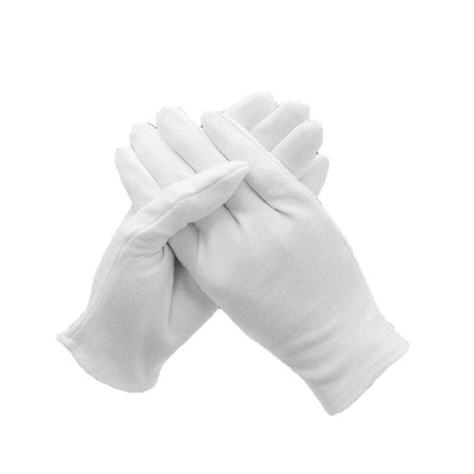 6 Pairs Handling Work Hands Protector Soft Costume Jewellery Cotton White Gloves - Aimall