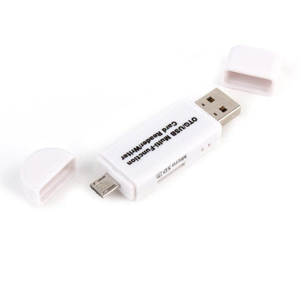 Micro USB OTG to USB 2.0 Adapter SD TF Micro Card Reader For PC Mobile Phone AU - Aimall