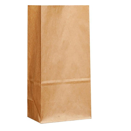 Brown Kraft Paper Bags Take Away Food Lolly Grocery Buffet Craft Gift Market Bag - Aimall