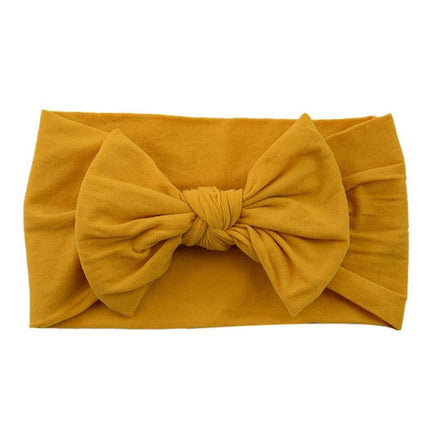 Baby Bow Headband Girl Infant Toddler Newborn Soft Knot Turban Hair Head Wrap AU - Aimall