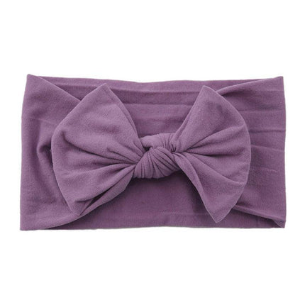 Baby Bow Headband Girl Infant Toddler Newborn Soft Knot Turban Hair Head Wrap AU - Aimall