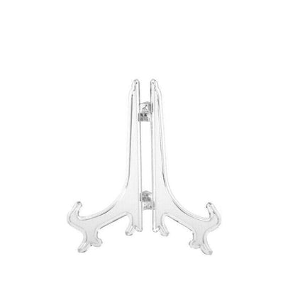 Clear Plate Display Stand Folding Picture Frame Holder Decorative Easel 3 Sizes - Aimall