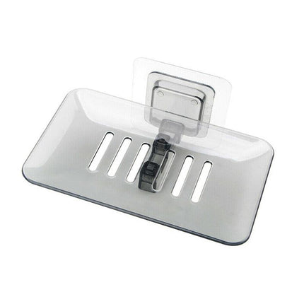 Bathroom Waterfall Tray Holder Soaps Plate Suction Case Containers Dish Storage - Aimall