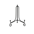 Plate Stands Iron Display Easel Photo Picture Bowl Dish Book Holder Frame Black - Aimall