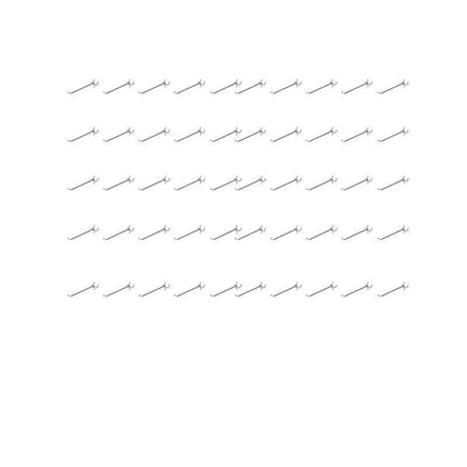 100x Pegboard Hooks Metal Panel Valcano Peg Board hook Steel 50 100 150 200 mm - Aimall