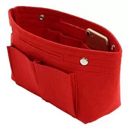 Travel Organiser Handbag Felt Bag Tote Insert Liner Purse Pouch Women 25*16*9cm - Aimall
