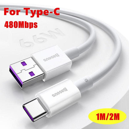 Baseus 66W USB to Type-C Fast Charging Cable Lead Wire Cord For Type-C Cable AU - Aimall