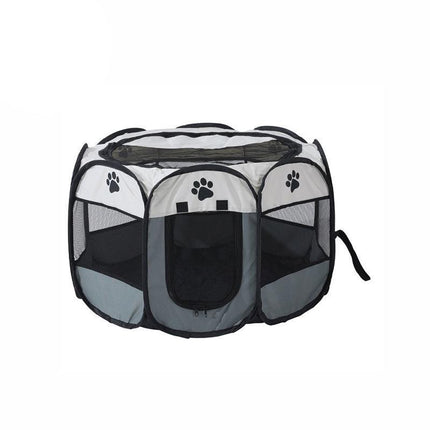 8 Panel Pet Tent Playpen Dog Cat Play Pen Bags Kennel Portable Puppy Crate AU - Aimall