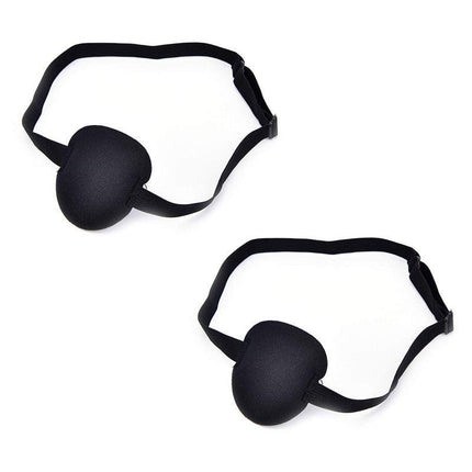 1/2/3/4/5PCS Eye Patch Shade Concave Washable Soft Adjustable Strap Black AU - Aimall