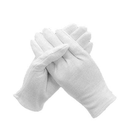 6 Pairs Handling Work Hands Protector Soft Costume Jewellery Cotton White Gloves - Aimall