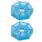2PCS 7Day Pill Box Medicine Storage Tablet Container Case Organizer Dispenser AU - Aimall
