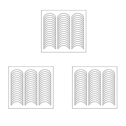 French Tip Nail Decoration Strip Sticker Stencil Guides Manicure Art AU STOCK - Aimall