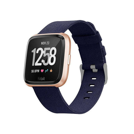 Replacement Band For Fitbit Versa 2 Fabric Canvas Watch Strap Wristband - Aimall