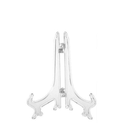 Clear Plate Display Stand Folding Picture Frame Holder Decorative Easel 3 Sizes - Aimall