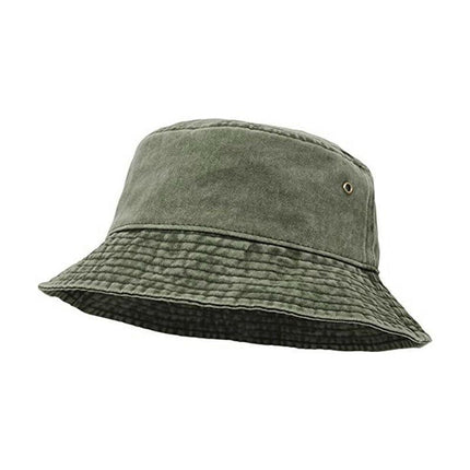 Unisex Men Women WASHED COTTON Outdoor Camping Sports Bucket Hats Fisherman Hat - Aimall