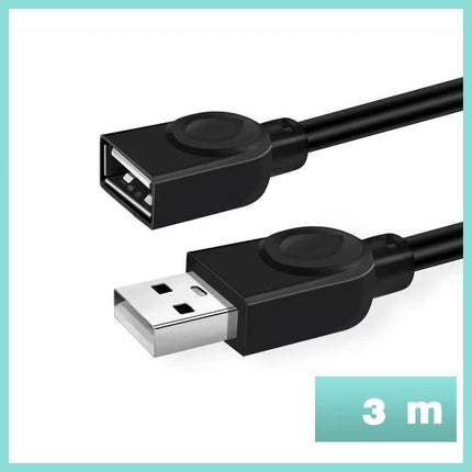 USB Extension Data Cable 2.0 A Male to A Female Long Cord for MacBook & Computer - Aimall