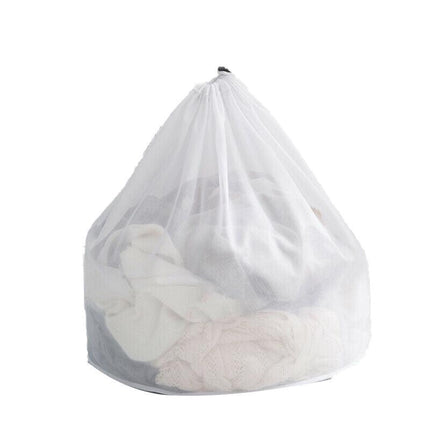Laundry Washing Mesh Net Bag Drawstring Delicate Cloth Cleaning Clothes Lingerie - Aimall