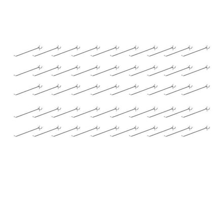 100x Pegboard Hooks Metal Panel Valcano Peg Board hook Steel 50 100 150 200 mm - Aimall