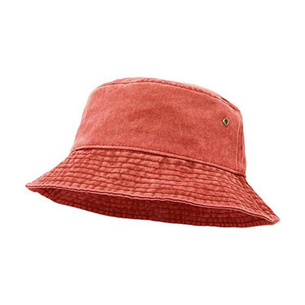 Unisex Men Women WASHED COTTON Outdoor Camping Sports Bucket Hats Fisherman Hat - Aimall